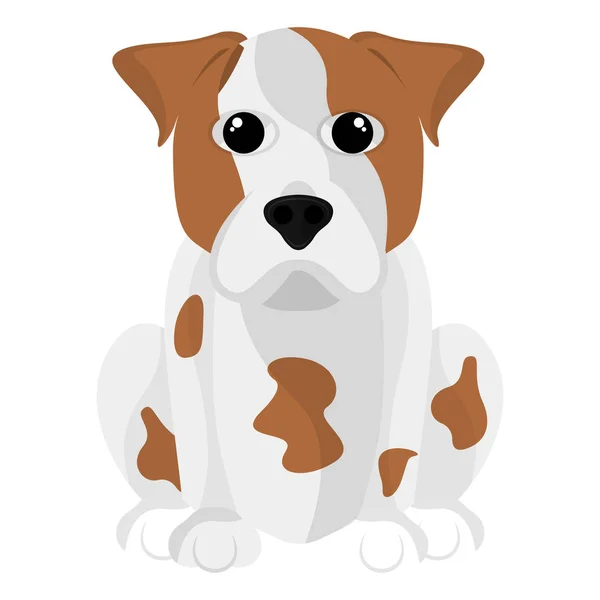 Isolato carino jack russell terrier — Vettoriale Stock