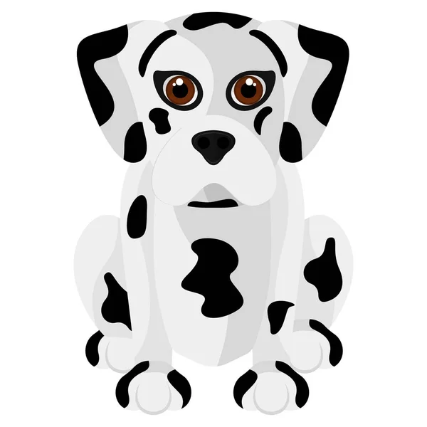 Isolated cute dalmatian cartoon — Stock Vector