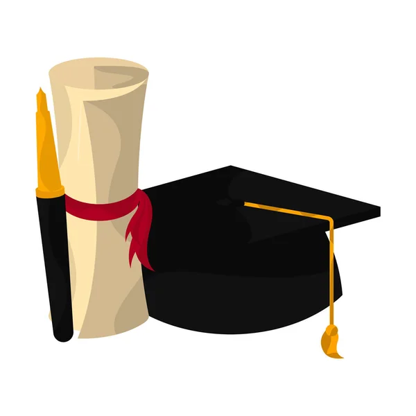 Illustration d'objets de graduation — Image vectorielle
