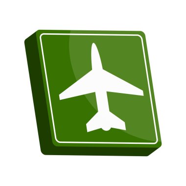 İzole 3d trafik sinyali