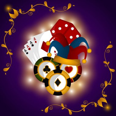 Casino poster illüstrasyon