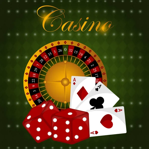 Afiche de Casino ilustración — Vector de stock