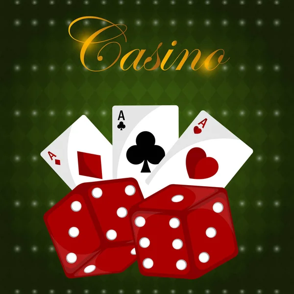 Afiche de Casino ilustración — Archivo Imágenes Vectoriales