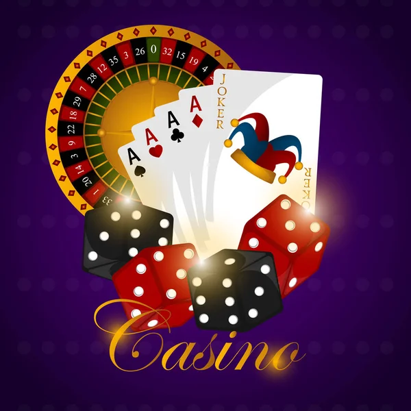 Ilustração do pôster do casino — Vetor de Stock