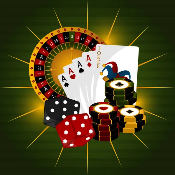 Obraz kasina-ilustrace — Stockový vektor