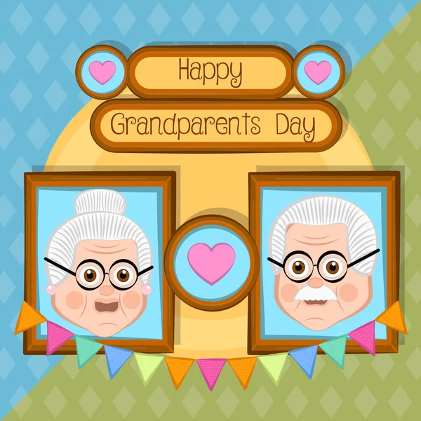 Grandparents day card — Stock Vector