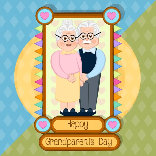 Carta di giorno di nonni — Vettoriale Stock