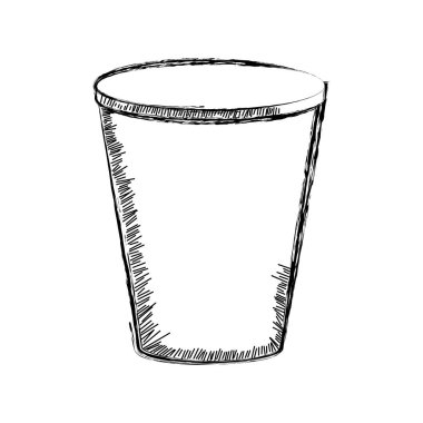 Bir soda izole kroki