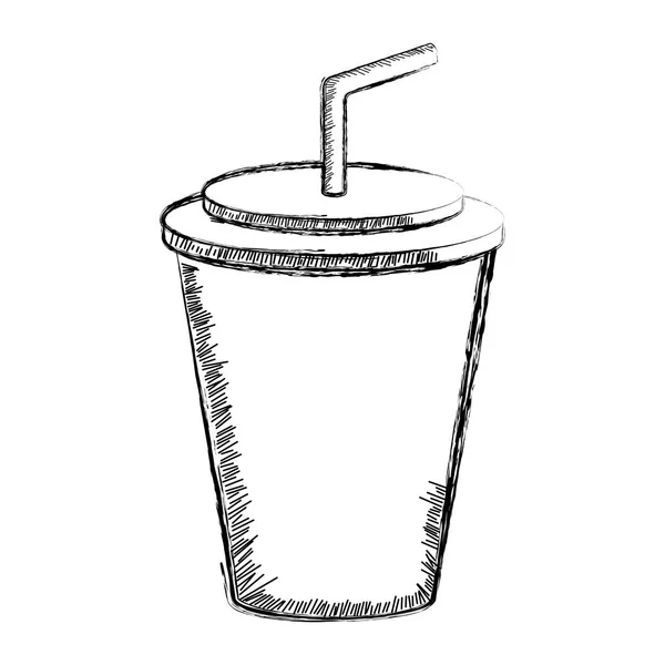 Schizzo isolato di una soda — Vettoriale Stock