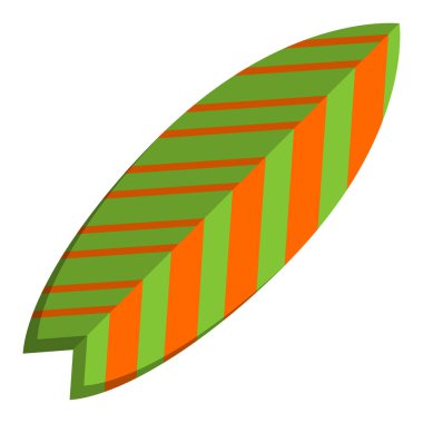 İzole renkli sörf tahtası