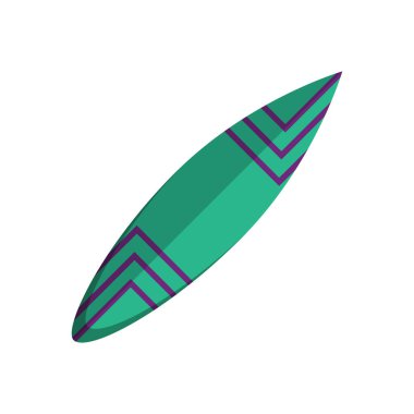 İzole renkli sörf tahtası