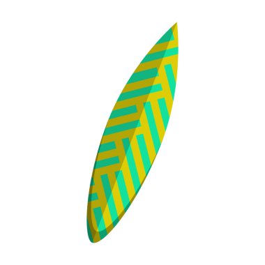 İzole renkli sörf tahtası