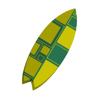 İzole renkli sörf tahtası