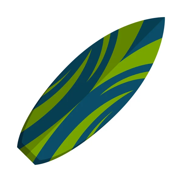Planche de surf de couleur isolée — Image vectorielle