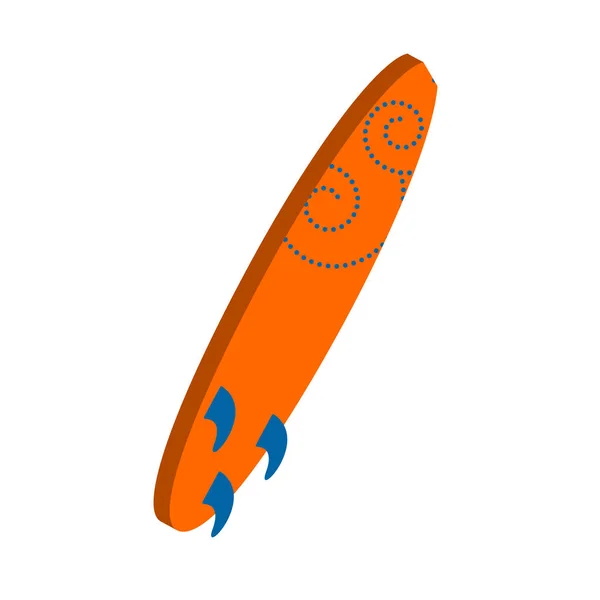 Ізольована кольорові для серфінгу — стоковий вектор