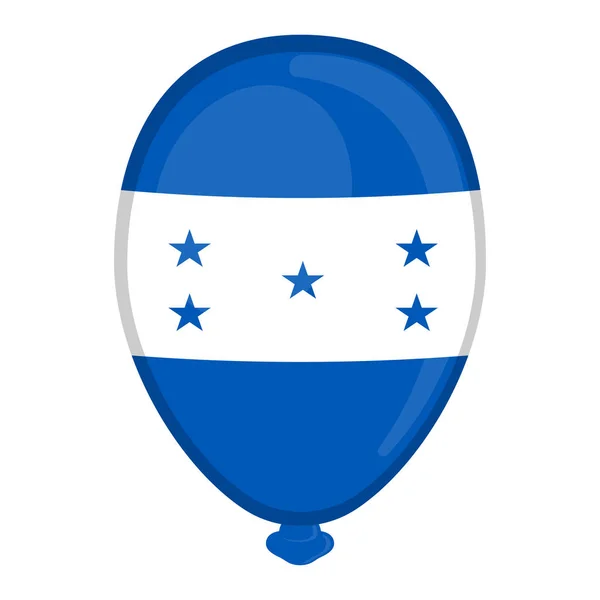 Een ballon vormige vlag van Honduras — Stockvector