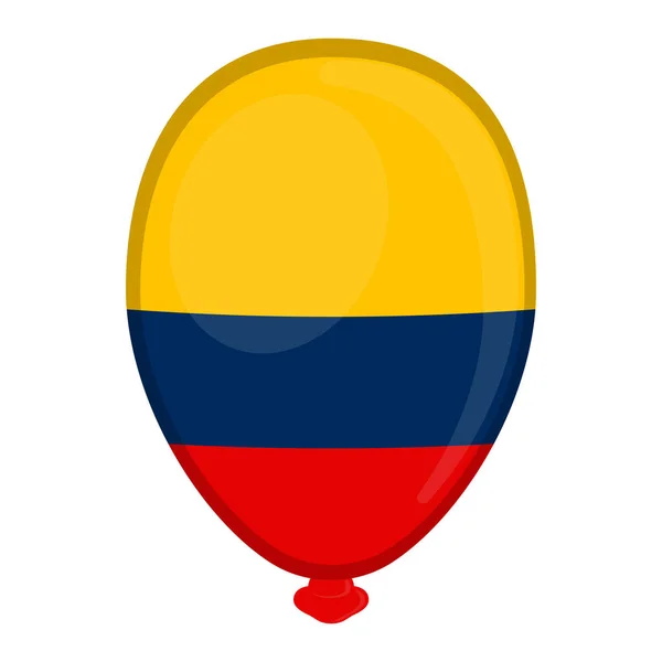 Flaga Kolumbii w kształcie balonu — Wektor stockowy