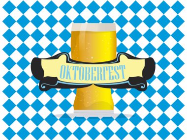 Oktoberfest poster illüstrasyon