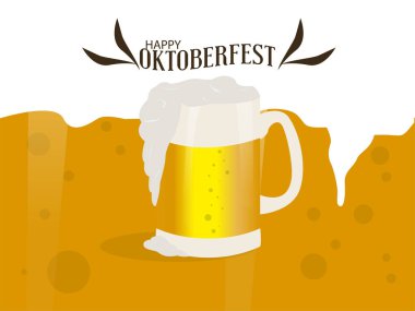 Oktoberfest poster illüstrasyon