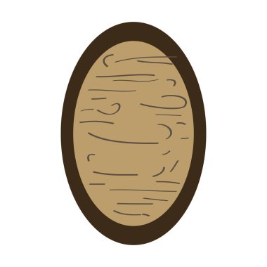 İzole edilmiş ahşap etiket