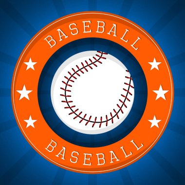 Beyzbol posteri illüstrasyonu