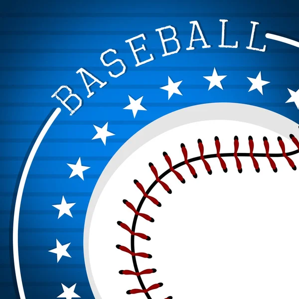 Baseballový plakát ilustrace — Stockový vektor