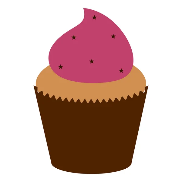 Imagem isolada de cupcake — Vetor de Stock