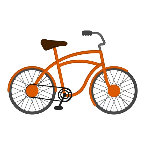 孤立した自転車画像 — ストックベクタ