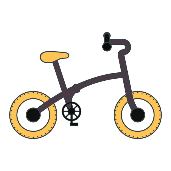 Isoliertes Fahrrad-Image — Stockvektor