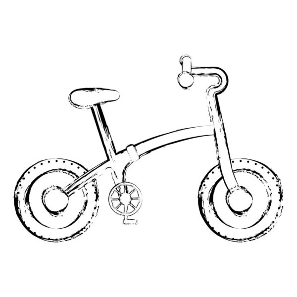 Isolierte Skizze eines Fahrrads — Stockvektor