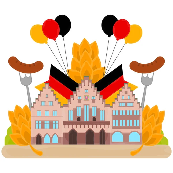 Viajar a Alemania — Vector de stock