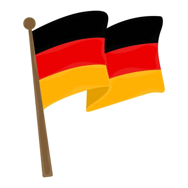 Bandera aislada de Alemania — Vector de stock