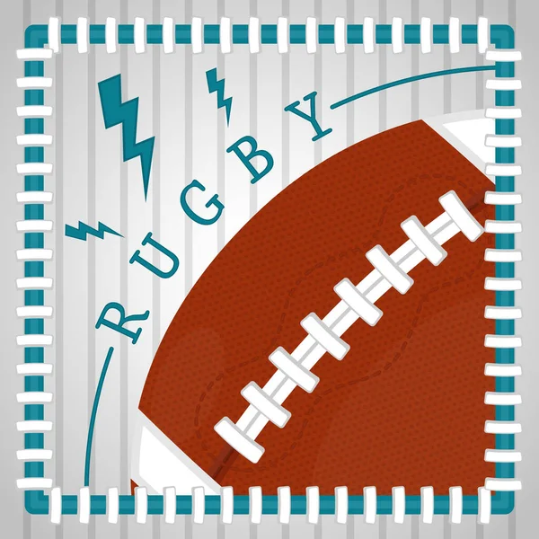 Rugby-Plakatillustration — Stockvektor