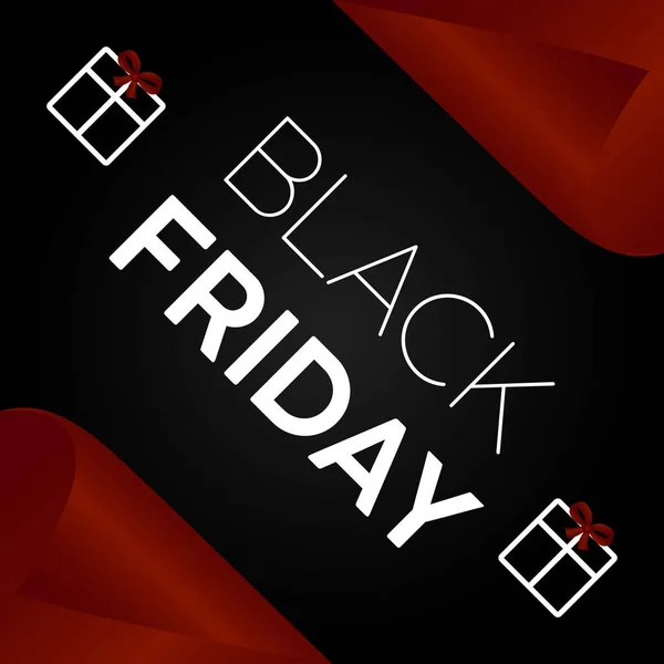 Black Friday försäljning affisch — Stock vektor