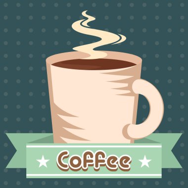 Eski kahve fincanı posteri