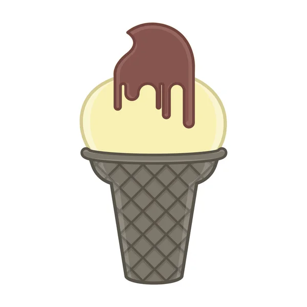 冰淇淋筒 — 图库矢量图片