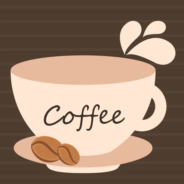 Вінтажні чашки для кави плакат — стоковий вектор