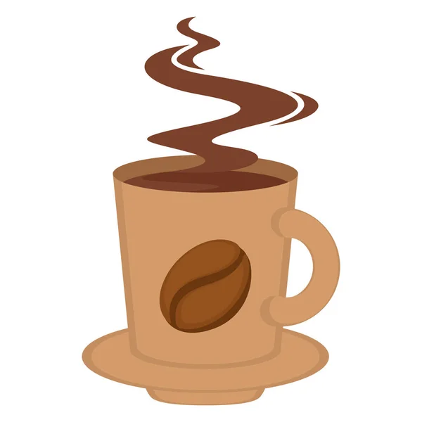 Tasse de café chaud — Image vectorielle