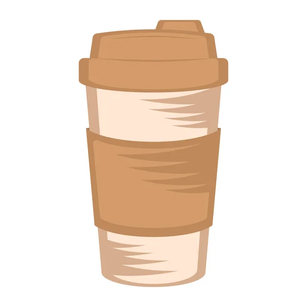 Bosquejo de taza de café apaper — Vector de stock