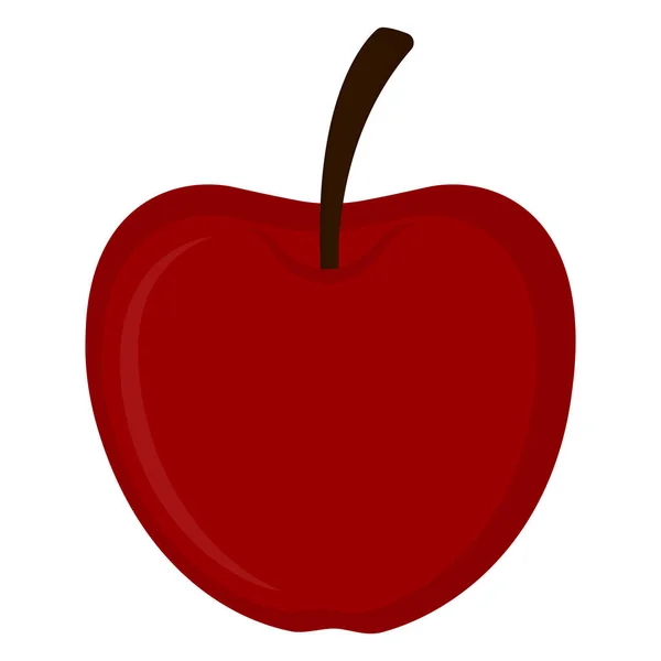 Imagen manzana roja — Vector de stock