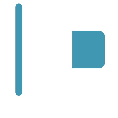 İzole edilmiş megafon görüntüsü