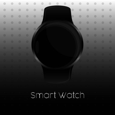 Smartwatch poster illüstrasyonu