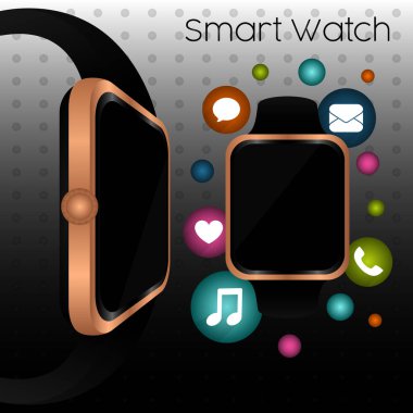 Smartwatch poster illüstrasyonu