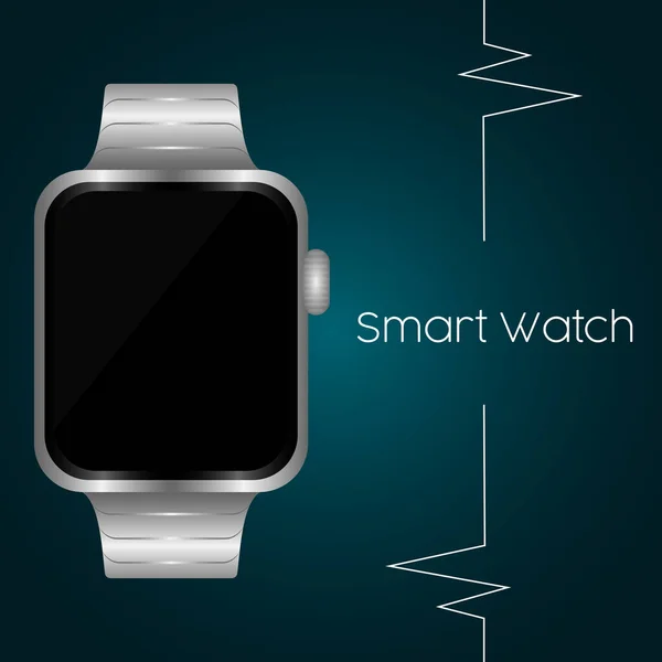 Ilustração cartaz Smartwatch — Vetor de Stock