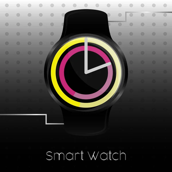 Illustration affiche Smartwatch — Image vectorielle