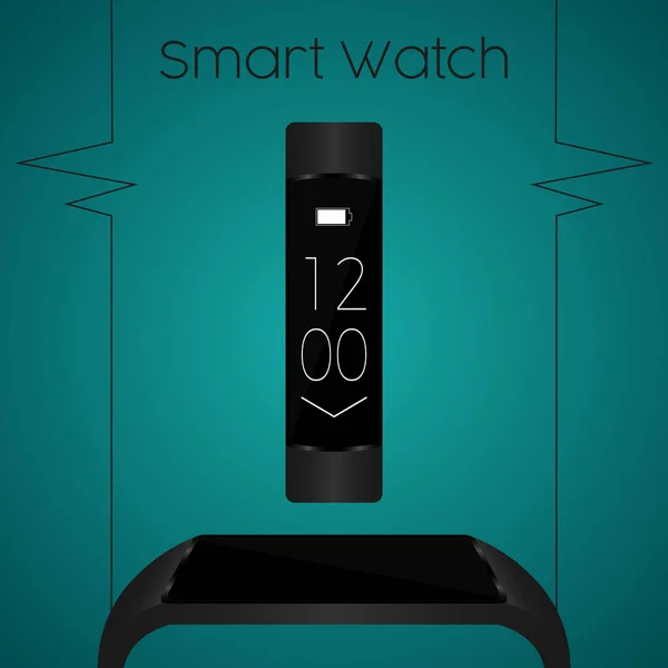 Smartwatch poster illustratie — Stockvector
