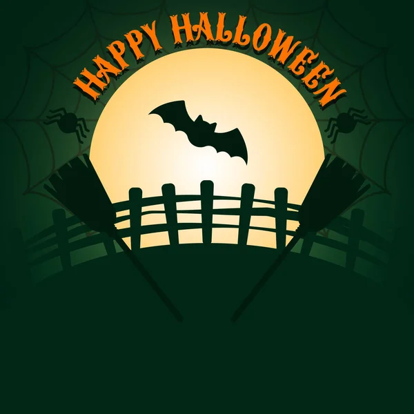 Spooky Halloween achtergrond — Stockvector