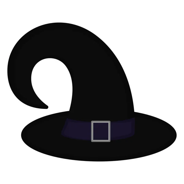 Odizolowany kapelusz czarownicy — Wektor stockowy