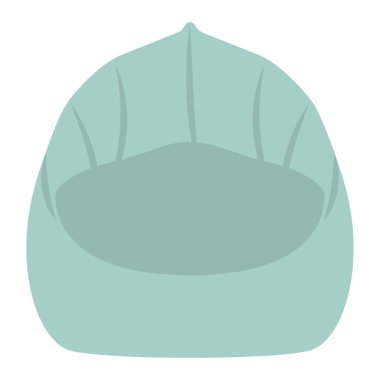 İzole edilmiş mavi puf