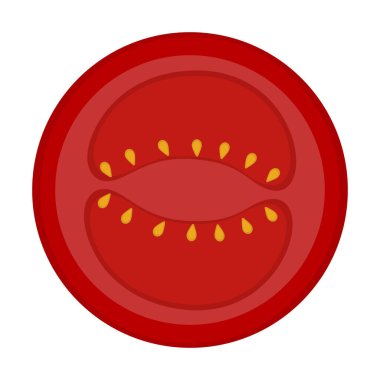 Ayrı domates kesimi.